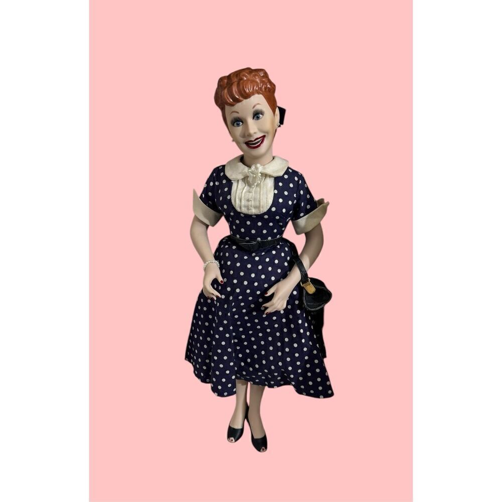 Lucille Ball / I Love Lucy / Hamilton Collection Fine Porcelain 18” Doll / IOB